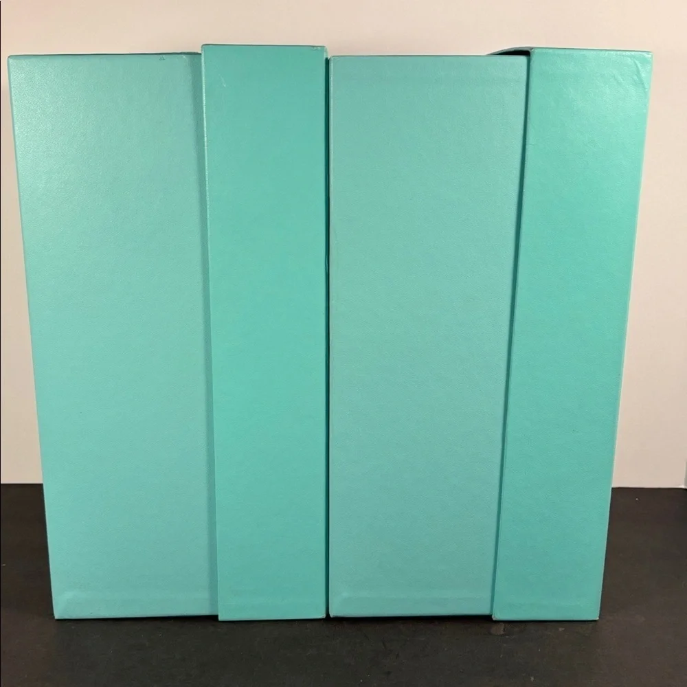Tiffany & Co. Large Blue Storage Box Set (2) with Lids